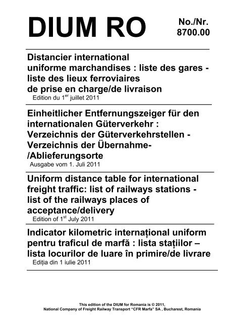 liste des gares - Rail Cargo Austria