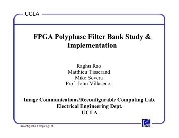 FPGA Polyphase Filter Bank Study & Implementation