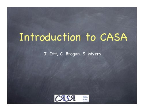 Introduction to CASA - NRAO Home