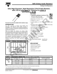 Bulk Metal Foil Technology Industrial Precision Resistors With Tcr