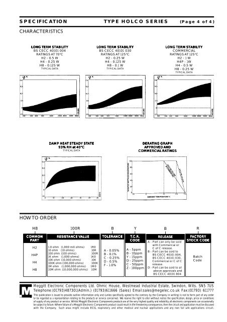 (Meggitt/Holsworthy era) - PDF - Parts ConneXion