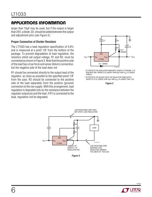 LT1033 - 3A. Negative Adjustable Regulator - Linear Technology