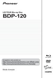 BDP-120 - Pioneer Electronics