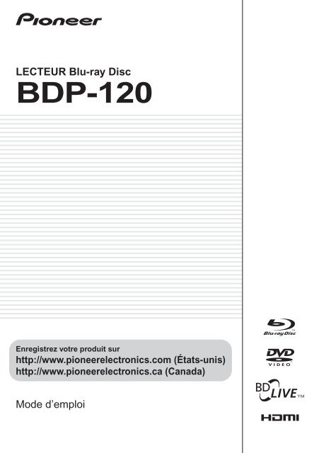 BDP-120 - Pioneer Electronics