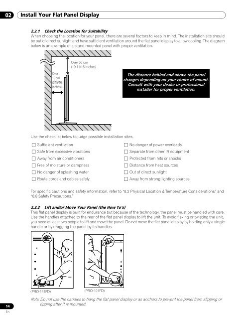 Operations Manual - PRO-101FD - Pioneer Electronics