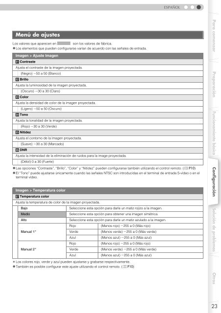 Setting Menu - Pioneer Electronics