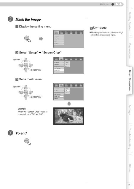 Setting Menu - Pioneer Electronics