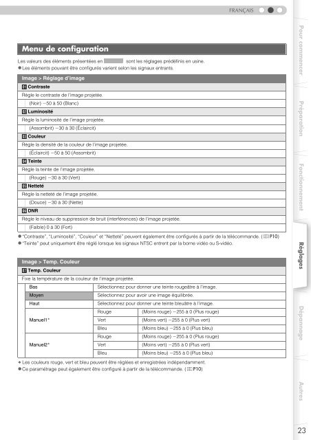 Setting Menu - Pioneer Electronics