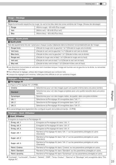 Setting Menu - Pioneer Electronics