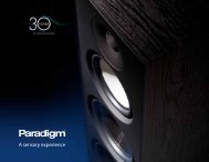 Paradigm speakers