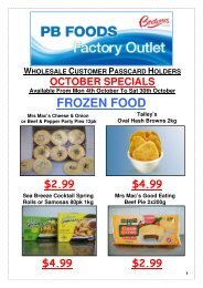 FROZEN FOOD - ShopRite