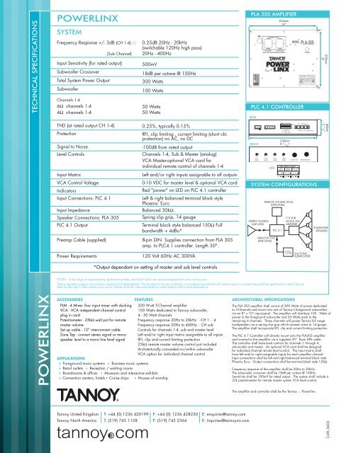 POWERLINX - Tannoy