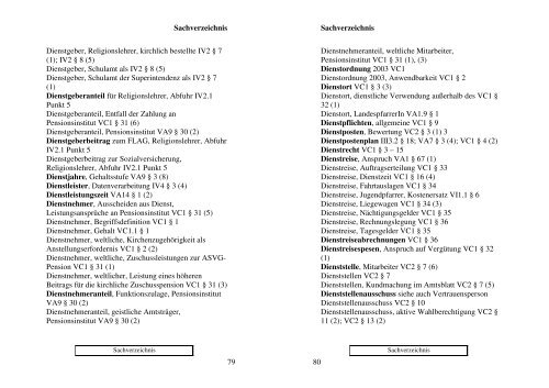 Sachverzeichnis - Evangelische Kirche in Österreich