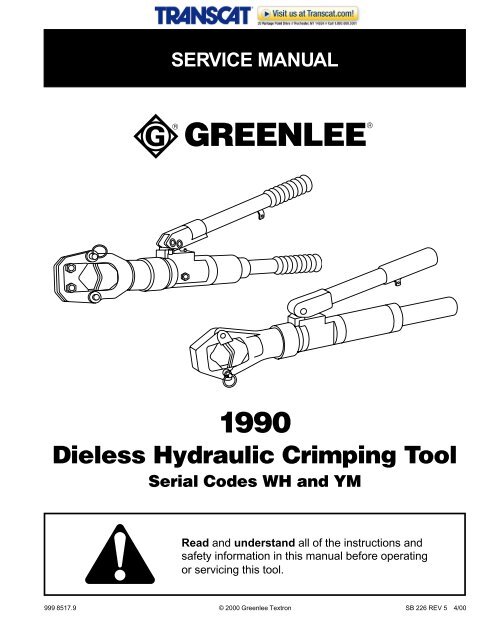 Dieless 2024 hydraulic crimper