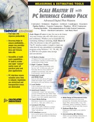 Calculated Industries 6325 Scale Master II PC Combo Kit - Transcat