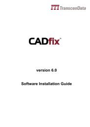 CADfix 6.0 Installation Guide - TranscenData