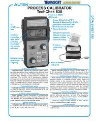 Manufacturer PDF - Transcat