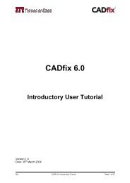 CADfix 6.0 Introductory User Tutorial