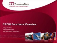 CADIQ Functional Overview Presentation - ITI TranscenData
