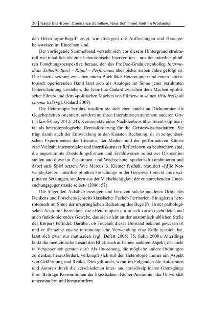 Heterotopien - Perspektiven der intermedialen ... - transcript Verlag