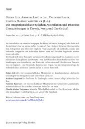 Die Integrationsdebatte zwischen Assimilation ... - transcript Verlag
