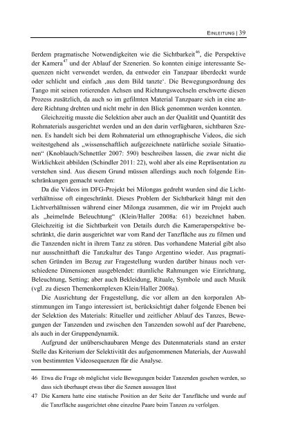 Intersubjektivität im Tango Argentino - transcript Verlag