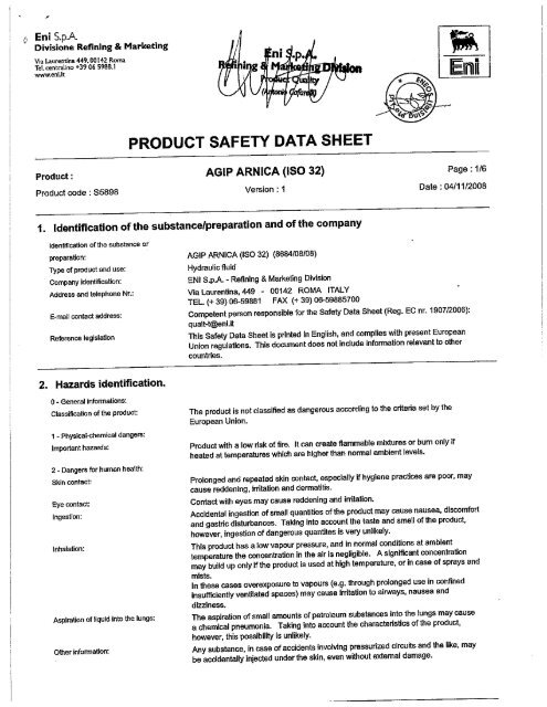 AGIP ARNICA (ISO 32).pdf - TransDiesel