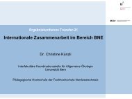 Folien zum Vortrag von Dr. Christine KÃ¼nzli - Transfer-21