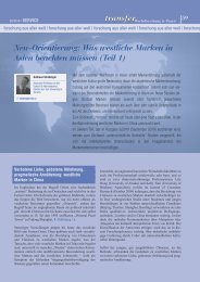 Artikel runterladen - transfer Zeitschrift - Werbeforschung & Praxis