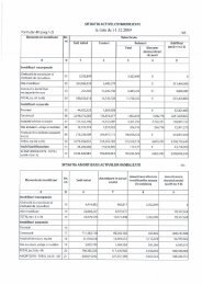 SITUATIA ACTIVELOR IMOBILIZATE la - Transgaz