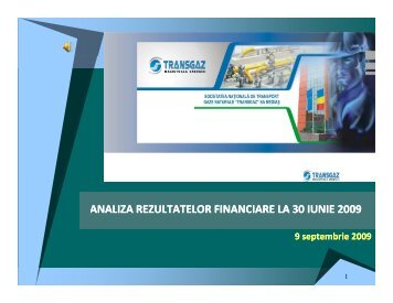 Material discutie cu analistii - Transgaz