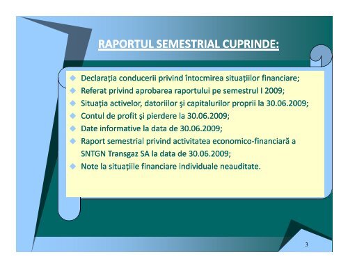 Material discutie cu analistii - Transgaz