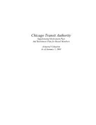 CTA Supplemental Retirement Plan and Board Members Plan