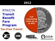 RTA/CTA Transit Benefit Fare Program - Chicago Transit Authority