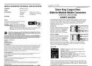 Slide-In-Module Media Converters - Transition Networks