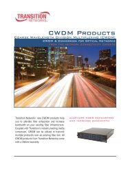 cwdm brochure - Transition Networks