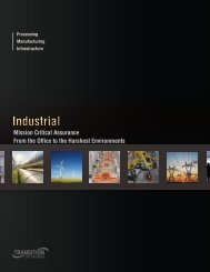 Industrial Networking Brochure - Transition Networks
