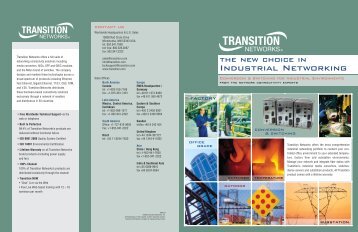 Industrial Brochure - Transition Networks