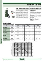 SEWAGE AND WASTE WATER FOR SMALL ... - DAB Pumps S.p.a.