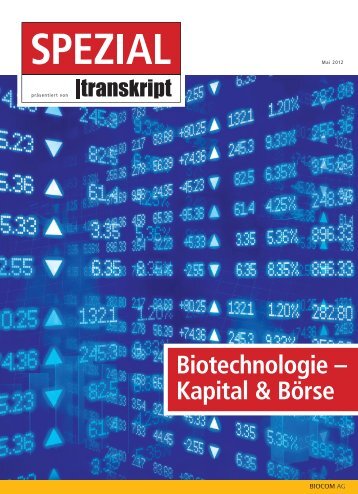 Biotechnologie – Kapital & Börse - BIO Deutschland