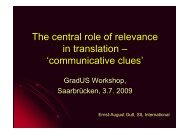 communicative clues - Translation Concepts