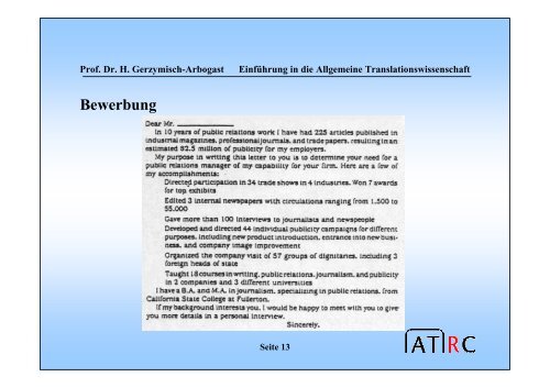 texttypologie und translation - Translation Concepts