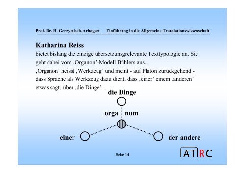 texttypologie und translation - Translation Concepts