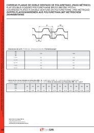 correas planas de doble dentado de poliuretano ... - TRANSLINK