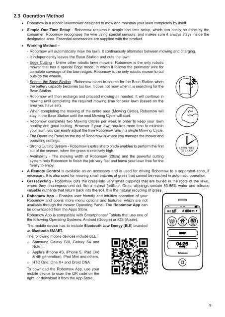 ROBOMOW robotic mower manual