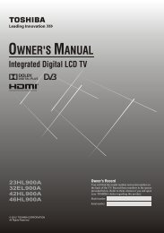 Download manual - Toshiba