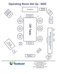 NDD Operating Room Set-up