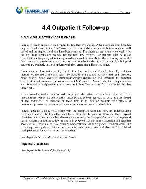 4. Clinical Guidelines for Liver Transplantation (PDF) - British ...