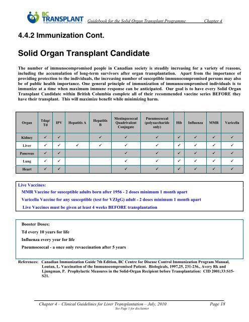 4. Clinical Guidelines for Liver Transplantation (PDF) - British ...