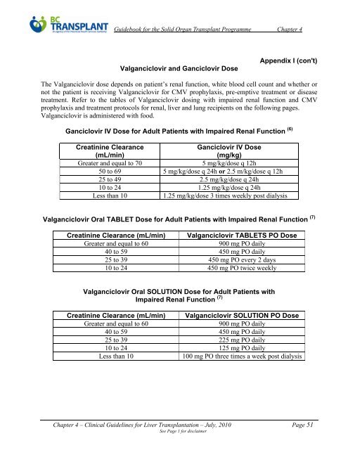 4. Clinical Guidelines for Liver Transplantation (PDF) - British ...